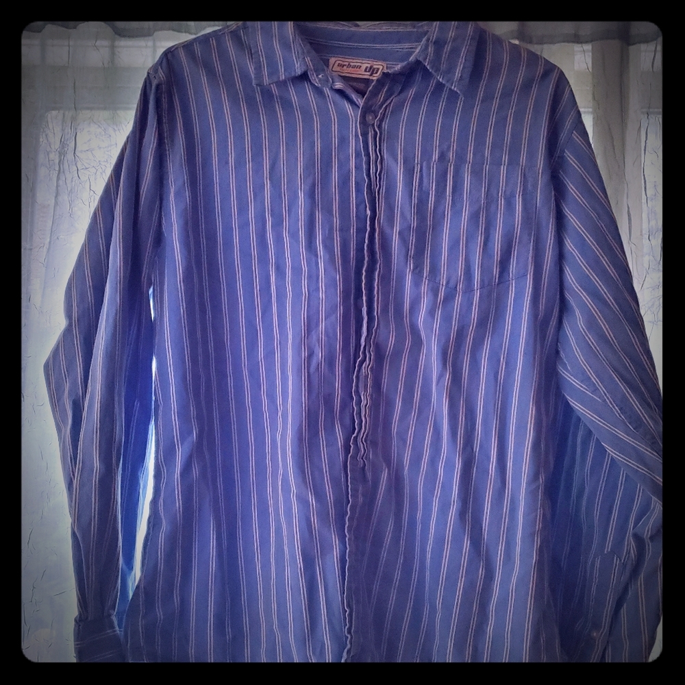 Blue button up